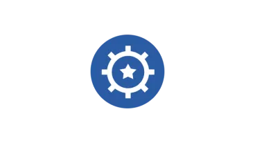 Wheel with star illustration