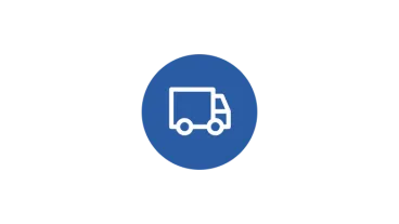Delivery truck line art illustration