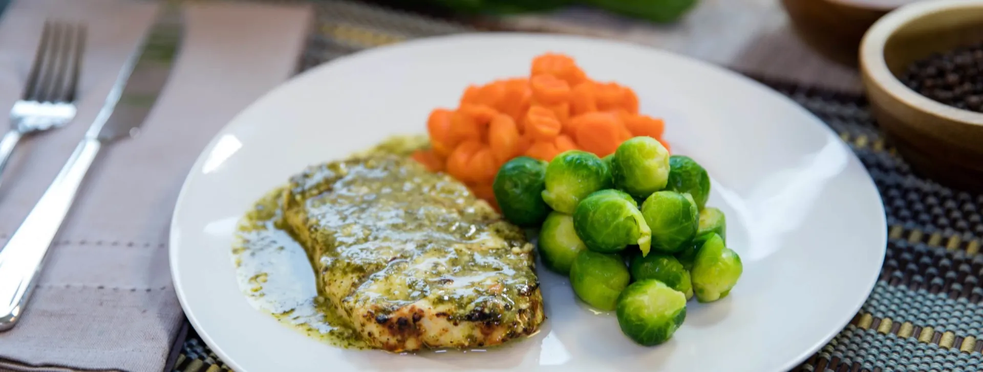 grilled chicken and vegetables 