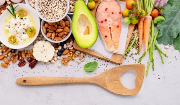 vegetables and organic ingredients