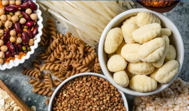 nuts and low-gluten carbs