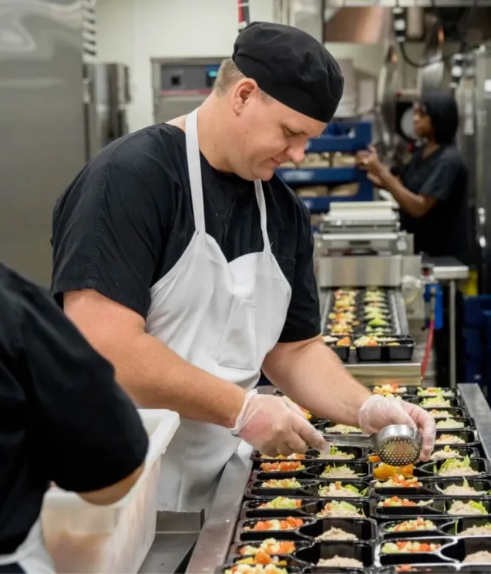 chef making food