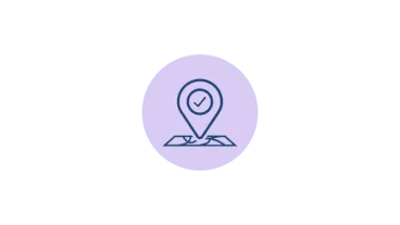 Pin and map illustration