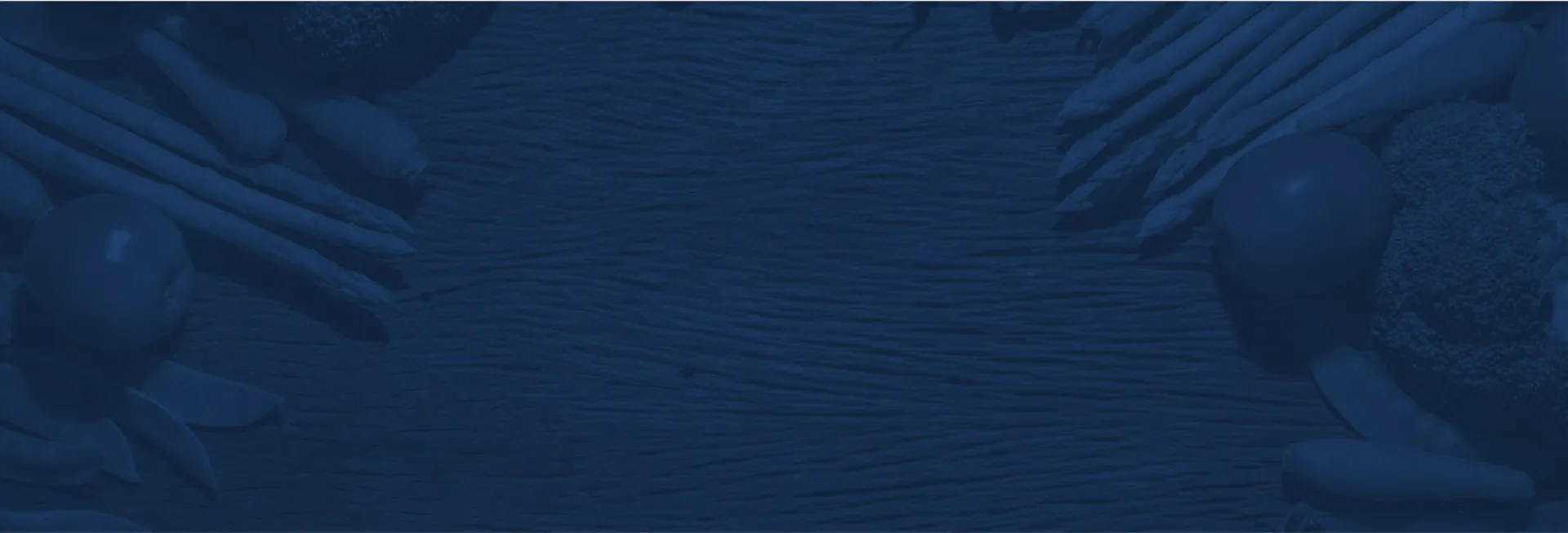 ingredients with a blue overlay