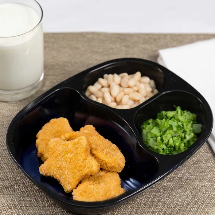 Pollock Nuggets with Northern Beans & Broccoli Florets