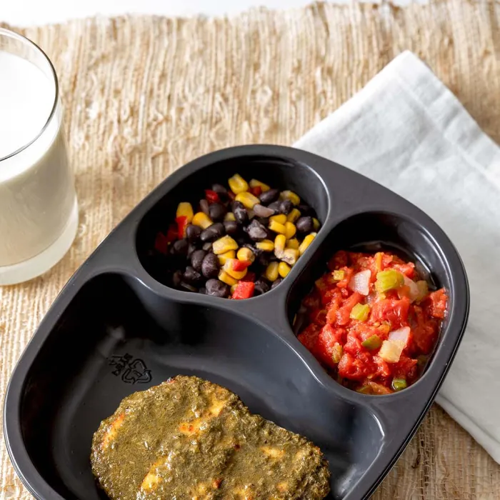 Chimichurri Chicken with Stewed Tomatoes & Black Beans & Corn