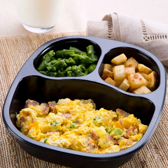 Breakfast Scramble with Asparagus & Hash Browns